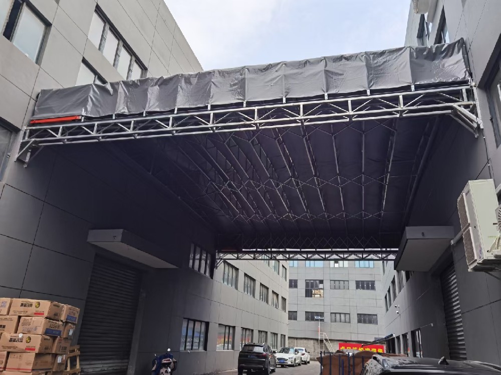 戶外可移動雨棚（péng） 大型（xíng）倉庫伸縮推拉棚 可按（àn）需定製